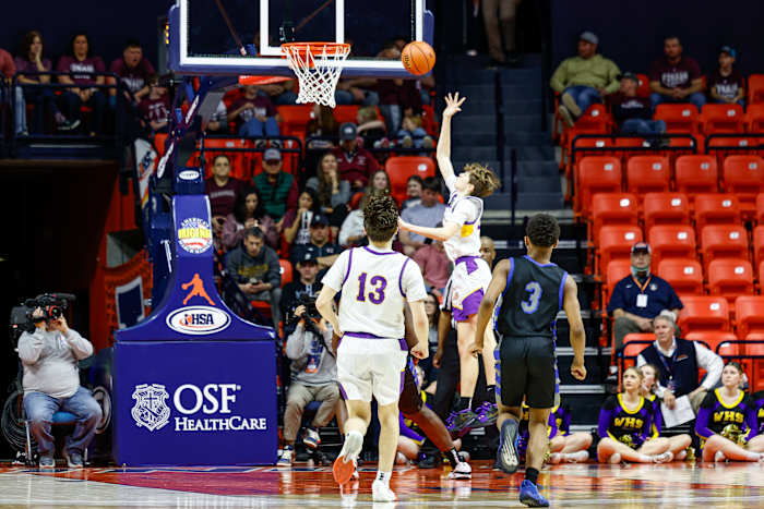 Phillips Academy Williamsville Illinois boys basketball March 7 2024 Nate Latsch 26525